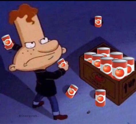 boo throwing tomato cans hey arnold meme twitter reaction image Hey ...