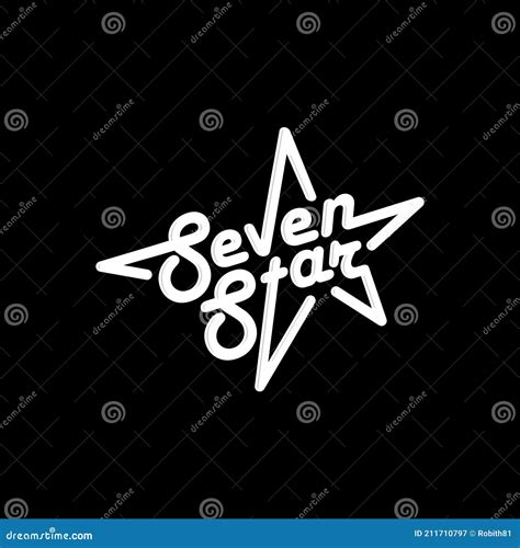 Seven Star Creative Logo Design Inspiration Stock Vector - Illustration of award, object: 211710797