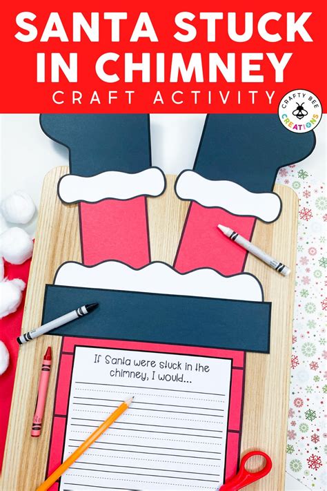 Hilarious Santa in the Chimney Craft and Writing Activity