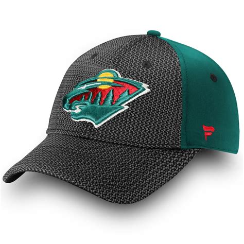 Minnesota Wild Fanatics Branded Made2Move Alpha Adjustable Hat - Black