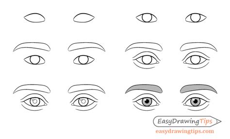 How to Draw Eye Expressions Step by Step - EasyDrawingTips