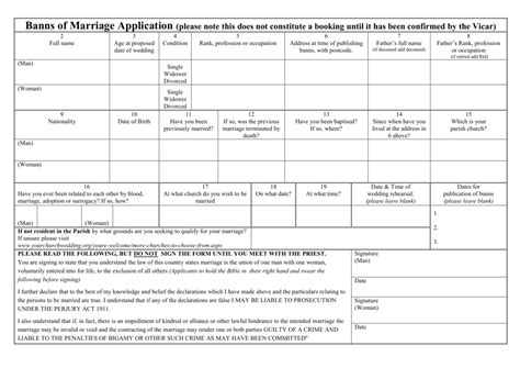 Banns-of-Marriage-Application