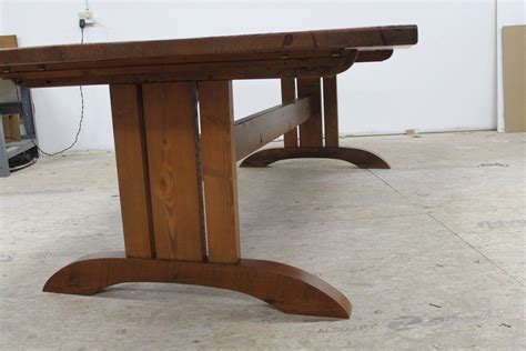 Stunning Mission Style Trestle Base for Your Dining Table