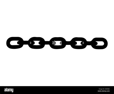 Chain silhouette vector art white background Stock Vector Image & Art ...