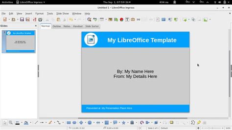 How To Create Simple Libreoffice Impress Presentation Template ...