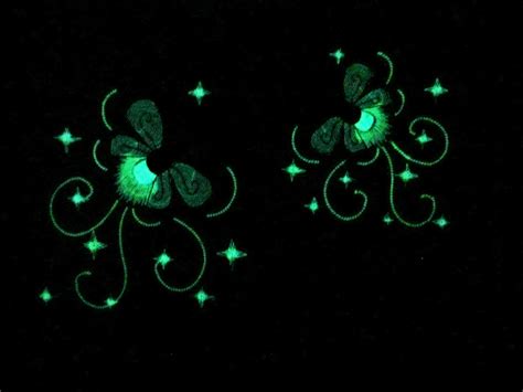 Firefly - Glow in the dark special machine embroidery designs INSTANT ...