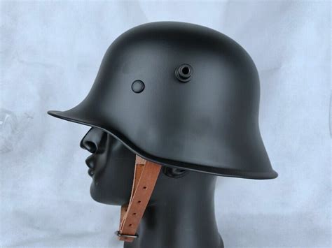 WW1 GERMAN M16 M1916 STAHLHELM STEEL COMBAT HELMET M-1916 BLACK colour | eBay