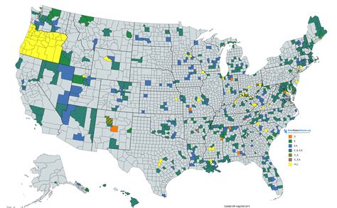 United States Radar Detector Bands Map | RatedRadarDetector