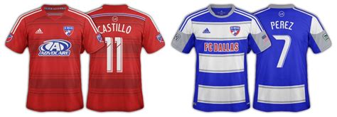 20 Years: FC Dallas jerseys