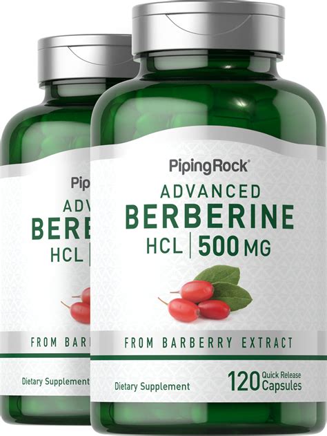 Berberine HCL Supplements | Buy Berberine HCL Supplement | PipingRock Health Products