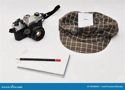 Journalist Equipment On An Old Wooden Floor Royalty-Free Stock Image | CartoonDealer.com #82322860