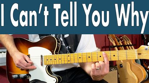 Eagles I Can't Tell You Why Guitar Lesson + Tutorial + TABS