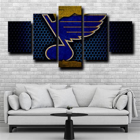 St. Louis Blues Logo Emblem Canvas Wall Art - Pencil Canvas