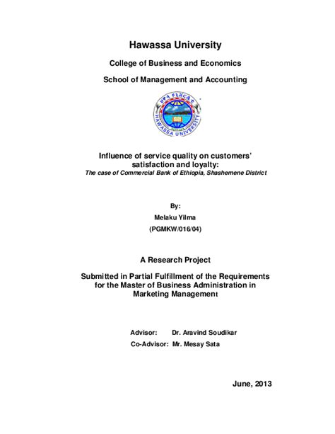 (PDF) Hawassa University College of Business and Economics School of Management and Accounting ...