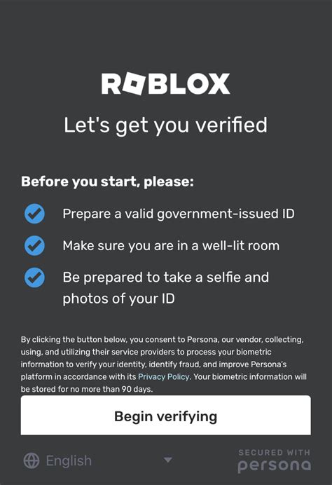 Age ID Verification – Roblox Support