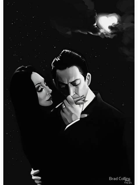 "Gomez and Morticia Addams" Poster by bradcollins | Redbubble