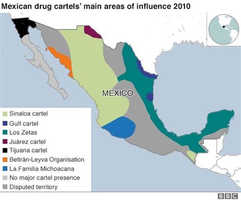 A guide to Mexico's most powerful drug cartels | Cartel, Drug cartel, Map