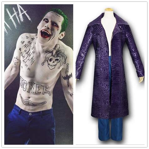 Free Shipping Movie Suicide Squad Jared Leto Joker Cosplay Carnival Cosplay Costume Halloween ...