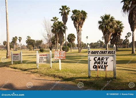 Golf Course Signs stock image. Image of indication, regulation - 18080581