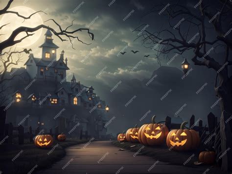 Premium Photo | Halloween wallpaper spooky wallpaper haunted wallpaper ...