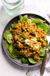 Lentil Casserole with Mushrooms - iFoodReal.com