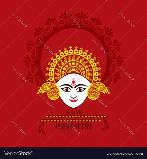 Happy navratri greeting stock Royalty Free Vector Image