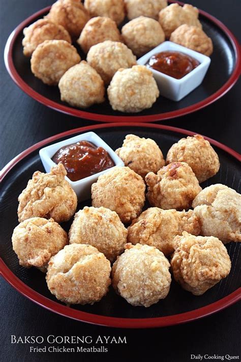 Bakso goreng or fried meatballs is one of Indonesian most beloved food. Bakso (meatballs) come ...