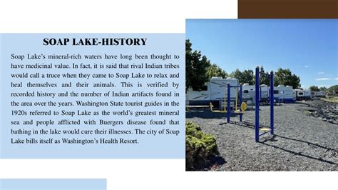 PPT - Discover the Soap Lake History Soap Lake Resort RV Park PowerPoint Presentation - ID:13059138