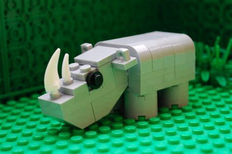 A LEGO rhinoceros by Schwallex on DeviantArt