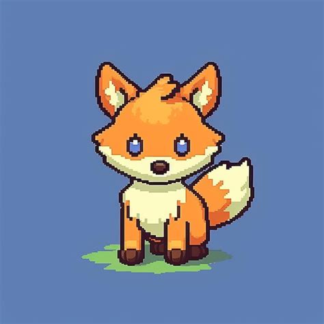 Premium AI Image | Creating A Cute Fox Character In Minecraft With ...