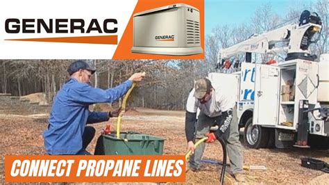 HOW TO INSTALL GENERAC 25 KW / HOW TO CONNECT PROPANE GAS LINE (Pt. 4 ...