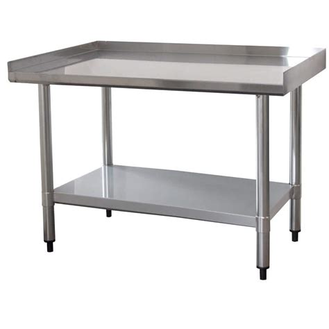 Trinity EcoStorage 48 in. NSF Stainless Steel Table with Wheels-TLS-0201C - The Home Depot