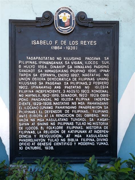 National Registry of Historic Sites and Structures in the Philippines: Isabelo F. De Los Reyes ...