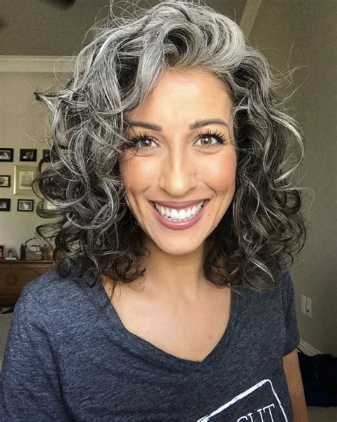 Grey Curly Hair, Natural Gray Hair, Long Gray Hair, Curly Hair Cuts, Curly Hair Styles, Grey ...