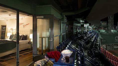 What a bedroom inside Fenway Park looks like