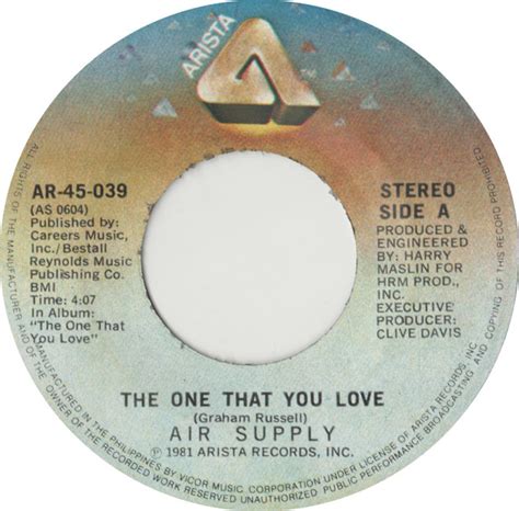 Air Supply – The One That You Love (1981, Vinyl) - Discogs