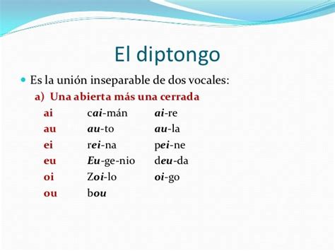 20 PALABRAS CON HIATO Y DIPTONGO - Wroc?awski Informator Internetowy ...