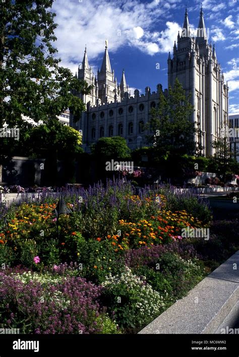 Mormons - Mormon Temple. The Mormon Temple in Salt Lake City, Utah. USA ...