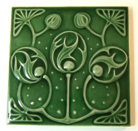 ANTIQUE VICTORIAN 6& Green Wall Fireplace Washstand Tile Floral Design c1880 VGC $37.75 - PicClick
