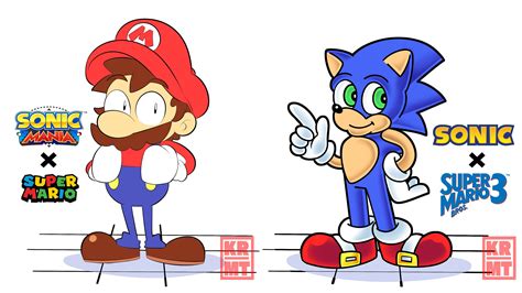 I drew a Mario and Sonic Artstyle swap : r/SonicTheHedgehog