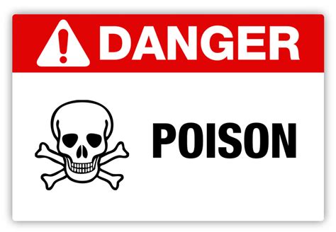 Danger - Poison Label | Creative Safety Supply