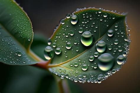 Premium Photo | Capturing beauty of macro photography of Water Drops on plants