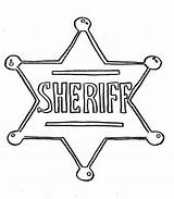Picture Of Sheriff Badge Coloring Page  Sky sketch template