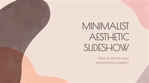 Minimalist Aesthetic Slideshow Google Slides & PPT template