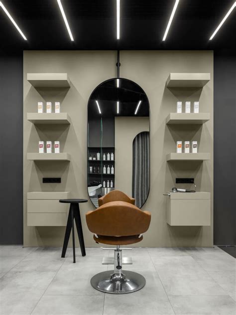 This Hair Salon With Soothing Geometries Invites Guests to Reflect