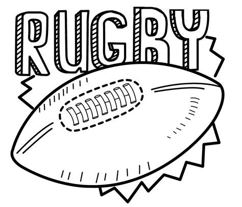 Rugby Ball Coloring Pages Coloring Pages