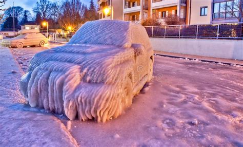 Frozen Car stock image. Image of bench, light, frost - 23224367