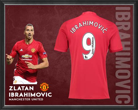 Soccer – Zlatan Ibrahimović Signed and Framed Jersey | Taylormade ...