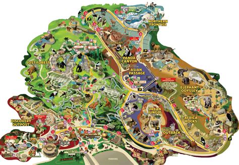 Printable San Diego Zoo Map