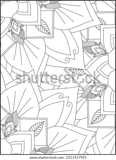 Adult Coloring Page Mandala Coloring Page Stock Vector (Royalty Free ...